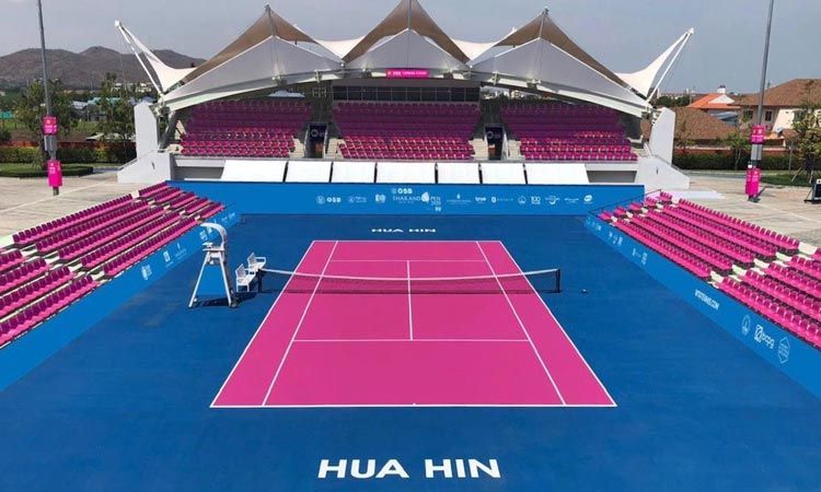 สวยสด งดงาม! Thailand Open 2020 เนรมิตคอร์ตเป็น สีชมพู!