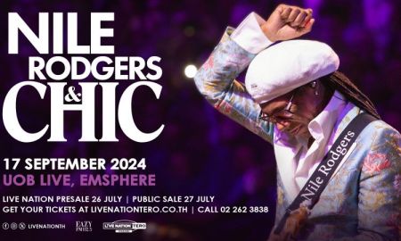 ศิลปินฟังก์ตัวพ่อพร้อมมาหาแฟนชาวไทย ‘Nile Rodgers & CHIC’ กับเซ็ตลิสต์ที่ยังคงทุ้มอยู่ในใจ เจอกัน 17 ก.ย. นี้ ที่ UOB LIVE